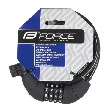 Κλειδαριά Force σπιράλ Lux code 1200x8mm